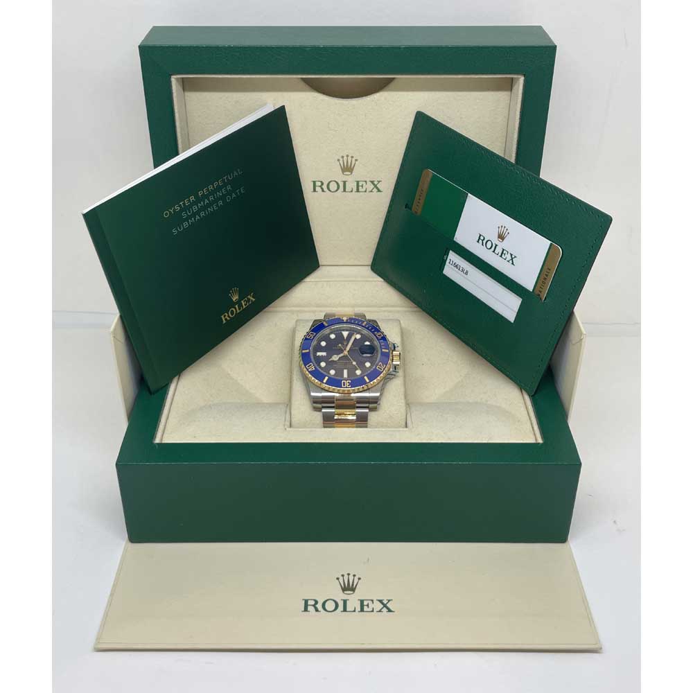 Scheda ROLEX NUOVO SUBMARINER REF 116613LB Bussolino Gioiellieri